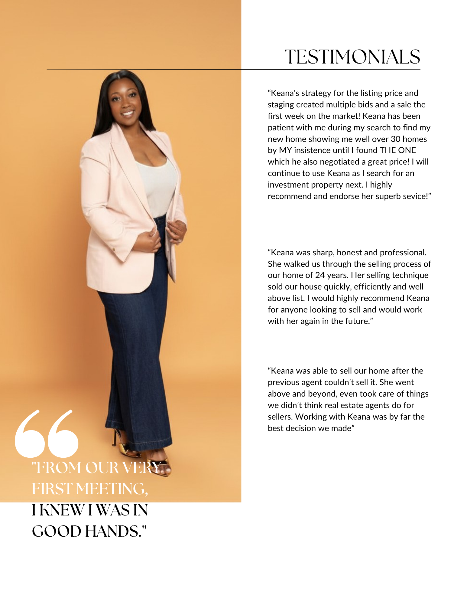 Keana Shaw client testimonials